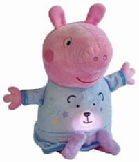 Peppa Pig 2v1 plišasta hišica za igranje + luč, modra, 25 cm