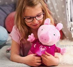 Peppa Pig 2v1 plišasti prašiček, igranje + luč, roza, 25 cm