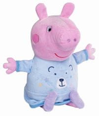 Peppa Pig 2v1 plišasta hišica za igranje + luč, modra, 25 cm