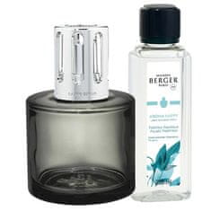 Maison Berger Paris Darilni set katalitična svetilka Aroma Happy grey + polnilo Freshness water 250 ml