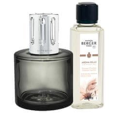 Maison Berger Paris Darilni set katalitična svetilka Aroma Relax siva + polnilo Sweet Orient 250 ml