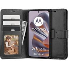 Tech-protect Wallet knjižni ovitek za Motorola Edge 50 Neo, črna