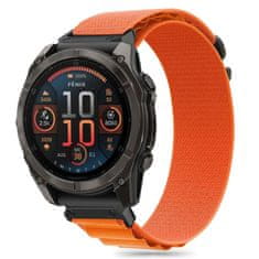 Tech-protect Nylon Pro pašček za Garmin Fenix 5x / 5x Plus / 6x / 6x Pro / 7x / 8 51mm, orange