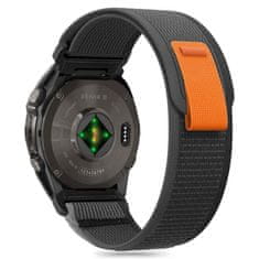 Tech-protect Nylon pašček za Garmin Fenix 5x / 5x Plus / 6x / 6x Pro / 7x / 8 51mm, black/orange