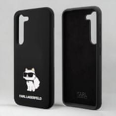 Karl Lagerfeld Silikonski ovitek Karl Lagerfeld "Liquid Silicone Choupette" za Samsung Galaxy S23 (KLHCS23SSNCHBCK)