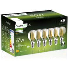 LUMILED 6x LED žarnice P45 E14 7W = 60W 806lm 4000K Nevtralno bela 360°