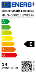 Modee LED žarnica E27 13,8W 4000K