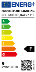 Modee LED žarnica s senzorjem E27 8,8W 4000K