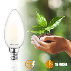 LUMILED 6x LED žarnica E14 B35 7W = 60W 806lm 4000K Nevtralno bela 360°