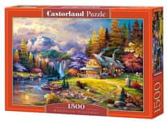 Castorland Puzzle Hiša v gorah 1500 kosov