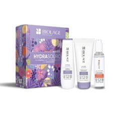 Biolage Hydra Source Set šampon Hydra Source 250 ml + balzam Hydra Source 200 ml + olje za lase All-In-One Multi-Benefit Oil 125 ml za ženske