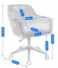 Miramarket Fotelj KRIS črn (pakiran)