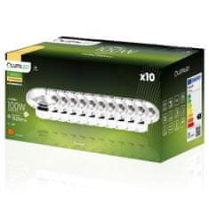 LUMILED 10x LED žarnica 12V AR111 G53 15W = 100W 1521lm 3000K Toplo bela 24° Silver