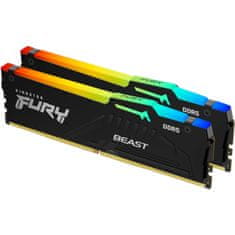 Kingston Fury Beast RGB 64GB Kit (2x32GB) DDR5-5600 DIMM, CL36, 1.25V