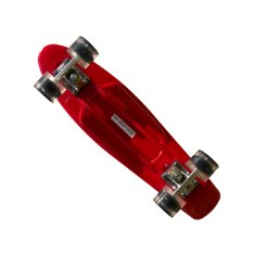 Miramarket MASTER 22 skateboard s svetlečimi kolesi - Rdeča