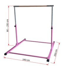 Miramarket Gimnastična ograja MASTER 150cm - Roza