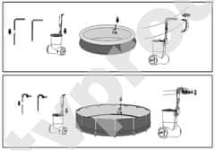 Miramarket Pretok bazenske črpalke 2574L/h BESTWAY Flowclear Skimatic