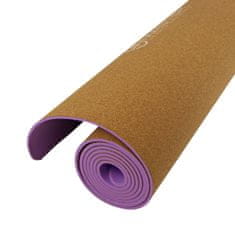 Miramarket Podloga za vadbo MASTER Yoga 4 mm - 183 x 61 cm (pluta - vijolična)