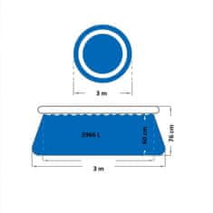 Miramarket Bazen Marin Blue Prompt 300 x 76 cm