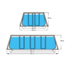 Miramarket AVENLI Steel Super 400 x 200 x 99 cm Bazen