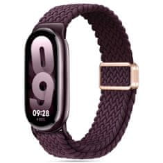 Tech-protect Nylonmag pašček za Xiaomi Smart Band 8 / 9 / NFC, dark cherry