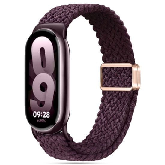 Tech-protect Nylonmag pašček za Xiaomi Smart Band 8 / 9 / NFC, dark cherry