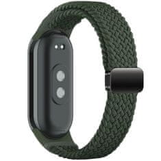 Tech-protect Nylonmag pašček za Xiaomi Smart Band 8 / 9 / NFC, hunter green