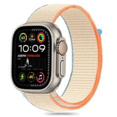 Tech-protect Nylon pašček za Apple Watch 44/45/46/49mm, cream