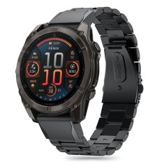 Tech-protect Stainless pašček za Garmin Fenix 5 / 6 / 6 Pro / 7 / 8 47mm / E, black