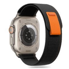 Tech-protect Nylon Stripe pašček za Apple Watch 44/45/46/49mm, black orange