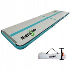 Miramarket Napihljiva gimnastična blazina AirTrack MASTER S-Pro 400 x 100 x 10 cm Grey-Teal