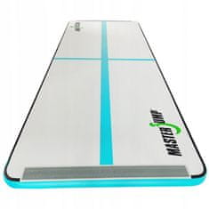 Miramarket Napihljiva gimnastična blazina AirTrack MASTER S-Pro 400 x 150 x 10 cm Grey-Teal