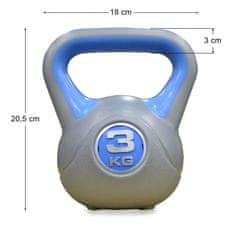 Miramarket Kettlebell Vinil Dumbbell 3 kg