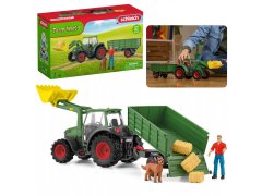 Schleich SLH42608 Schleich Farm World - Traktor s prikolico, otroška igrača 