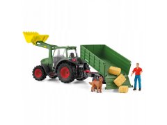 Schleich SLH42608 Schleich Farm World - Traktor s prikolico, otroška igrača 