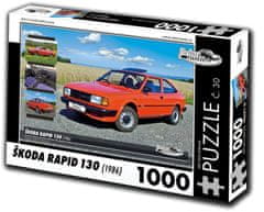 RETRO-AUTA© Puzzle št. 30 Škoda Rapid 130 (1986) 1000 kosov