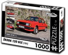 RETRO-AUTA© Puzzle št. 14 Škoda 120 GLS (1984) 1000 kosov