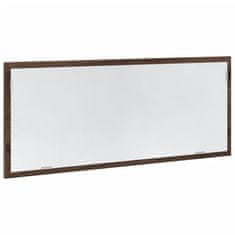 Vidaxl LED kopalniško ogledalo rjavi hrast 100x8,5x37 cm inž. les