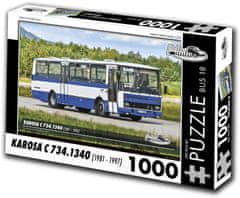 RETRO-AUTA© Puzzle AVTOBUS št. 18 KAROSA C 734.1340 (1981 - 1997) 1000 kosov