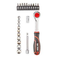 TOP TOOLS Garnitura nasadnih ključev 1/4", 23 kos.