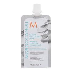 Moroccanoil Color Depositing Mask barvna maska za svetle do srednje temne svetle lase 30 ml Odtenek platinum za ženske