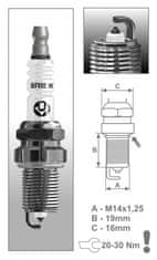 Brisk Audi A4 A6 A7 R8 platinasta vžigalna sveča - BRISK DR14YP
