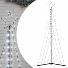 Vidaxl Lučke za novoletno jelko 339 LED diod hladno bele 182 cm