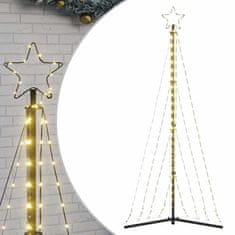 Vidaxl Lučke za novoletno jelko 339 LED diod hladno tople bele 182 cm