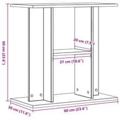 Vidaxl Stojalo za akvarij starinski les 60x30x60 cm inženirski les