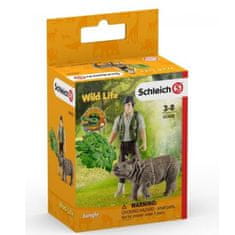 Schleich Schleich 42428 Wild Life Gozdar z nosorogom