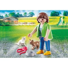 Playmobil PLAYMOBIL 70562 Playmo Friends Deklica in mačke