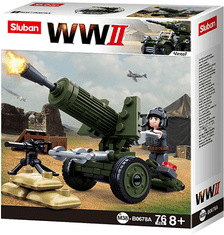 Sluban SLUBAN WWII Artillery Bricks 76 el. M38-B0678A