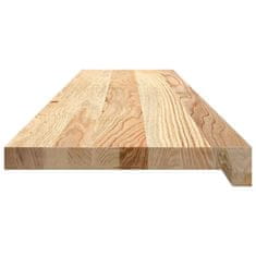 Vidaxl Podloge za stopnice 12 kosov 110x30x2 cm trdna hrastovina