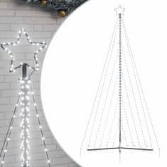 Vidaxl Lučke za novoletno jelko 570 LED diod hladno bele 399 cm